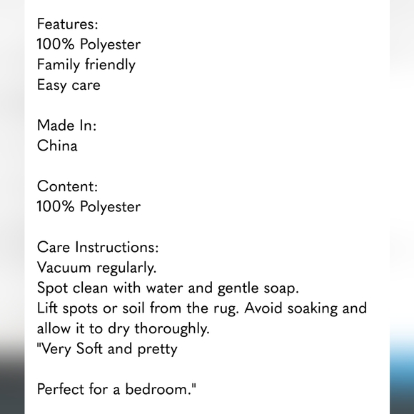 4' x 6'/Bristol Area Rug Collection, ambre teal| Dining Room | Bedroom Rug - Picture 9 of 9